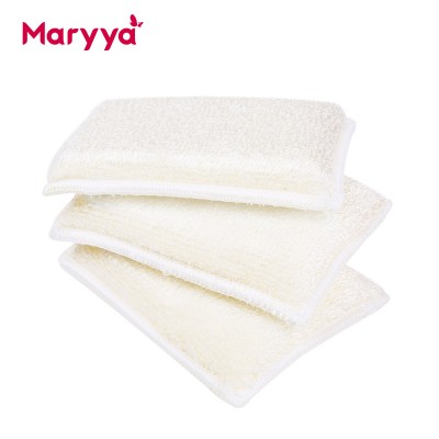 Maryya Bamboo Fiber Kitchen Cleaning Dish Sponge Scouring Pads